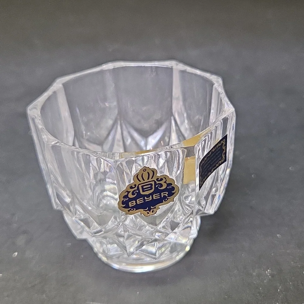 Brillant‎ West Germany Crystal Cream Sugar Tray Set W/ Original Box